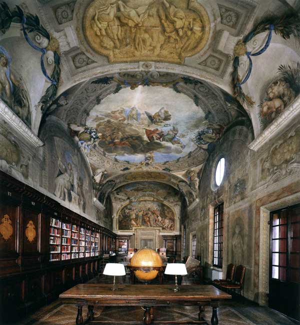 Доменико Мария Канути, «Вид библиотеки», 1677-1680